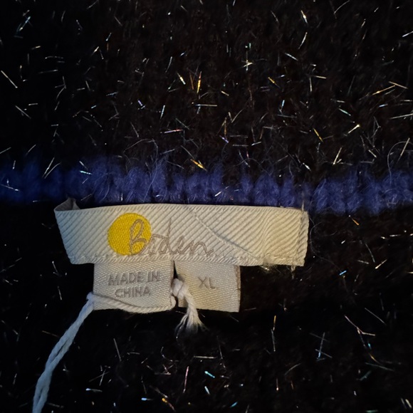 Boden Metallic Wool Speckled Sweater XL Chunky Whimsigoth Ballon Sleeve NWT - Picture 5 of 9